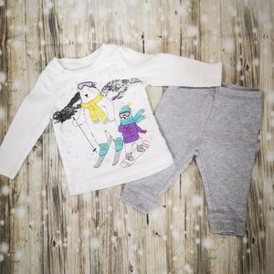 2pc's - Long Sleeve Shirt & Pants ; 6 Months